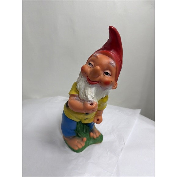 HEISSNER Other - Garden Gnome in Yellow shirt Germany Tagged Vintage Fun 14"